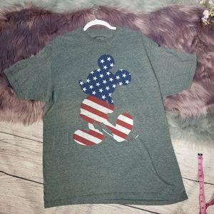 Mickey Mouse American flag tee